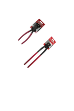 Two pairs of pliers with red handles