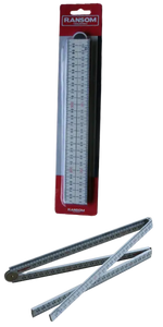 A folding ruler in its packet and loose