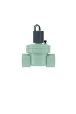 Green valve with a black cap