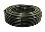Coiled black poly pipe
