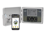 Smart irrigation controller with app interface on phone