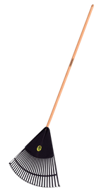 Tramontina 600mm Leaf Rake with 1200mm Hardwood Handle