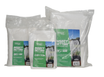 Three packages of insect netting with green labels