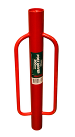 A red star picket driver with handles