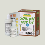 Manutec Soil pH Test Kit with two bottles on a white background