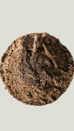 A dish of garden soil