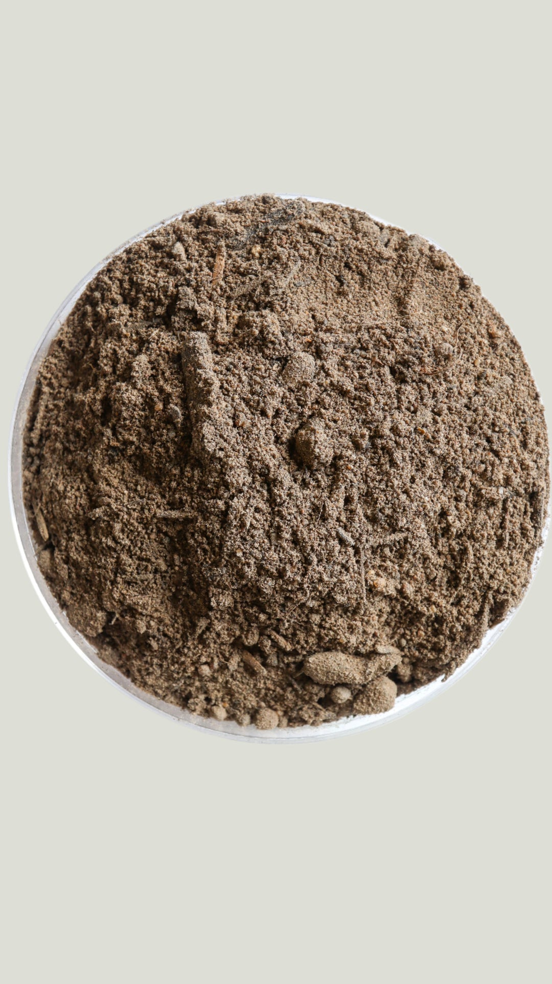 A dish of soil