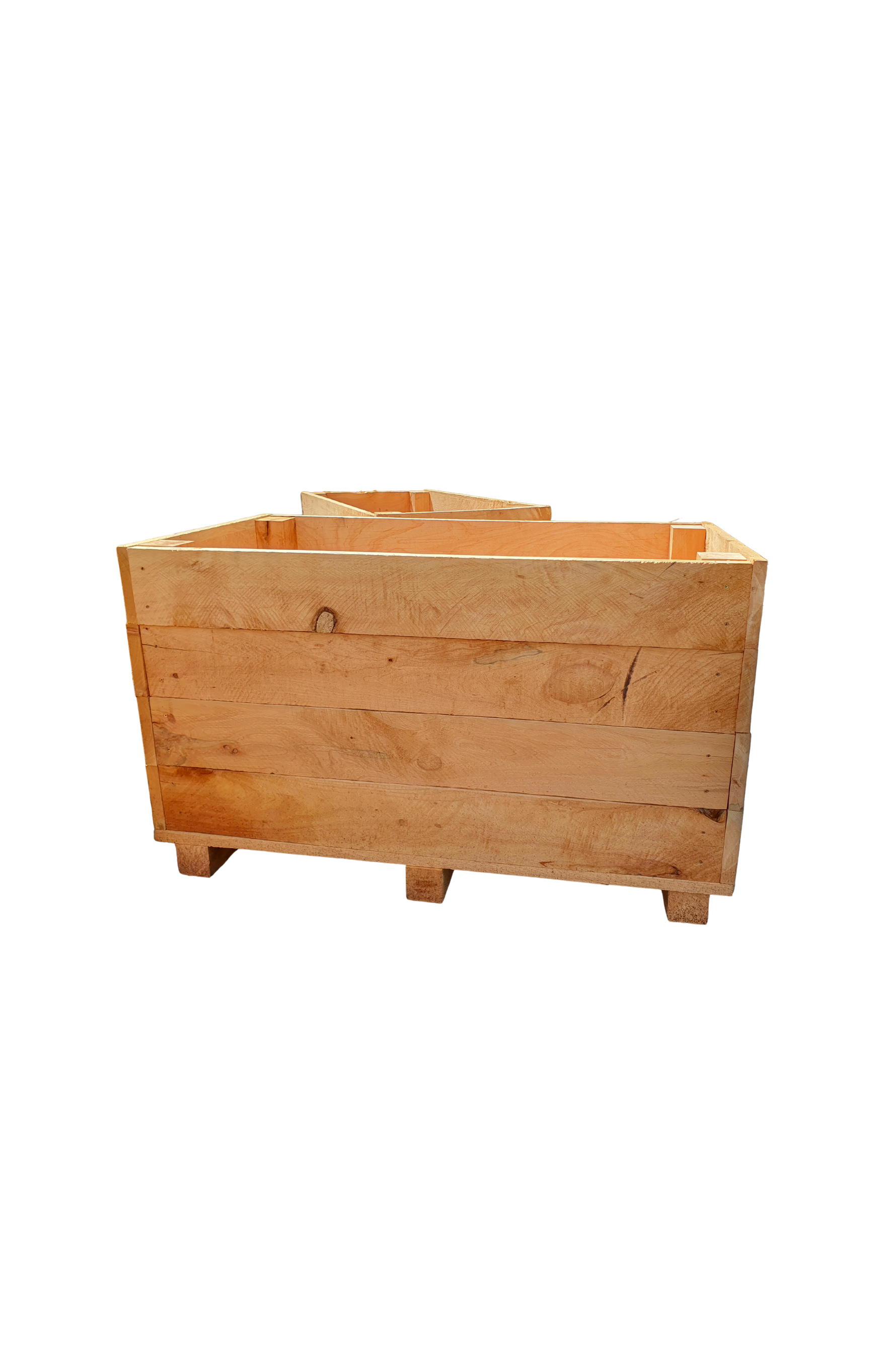 Wooden planter box