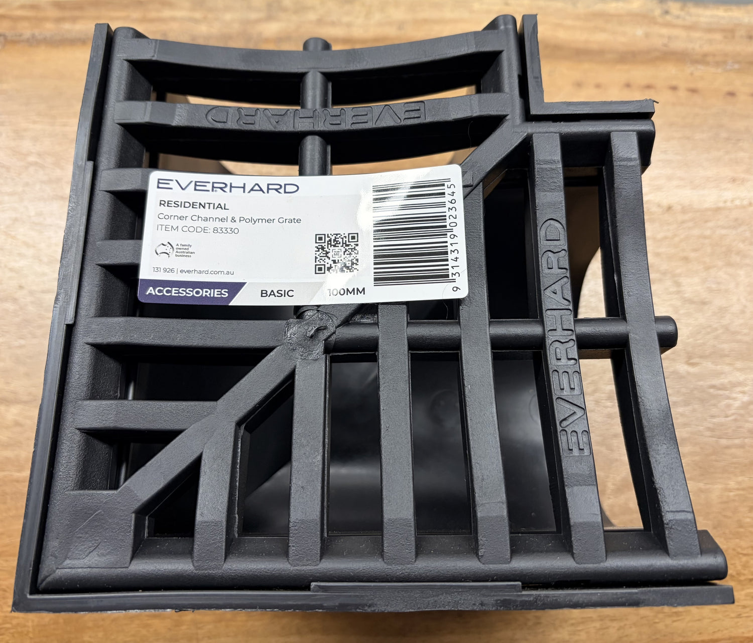 EasyDrain Corner Channel Black 100x100