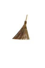 Broom with a wooden handle