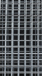 Metallic grid pattern on a black background