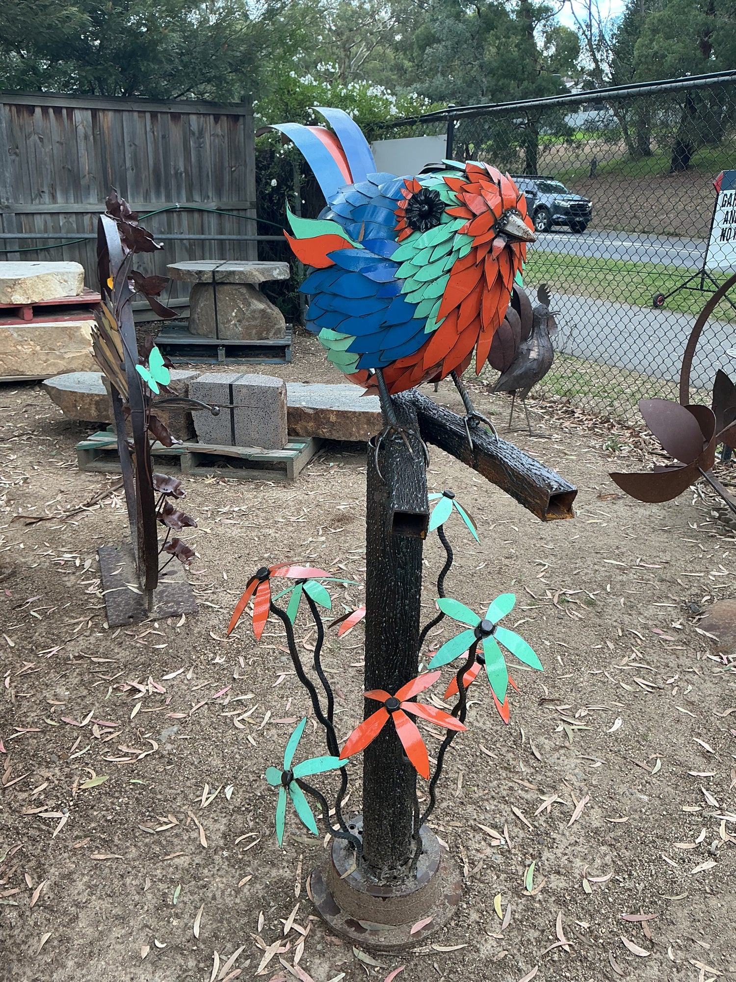 Opal- Garden Bird Sculpture