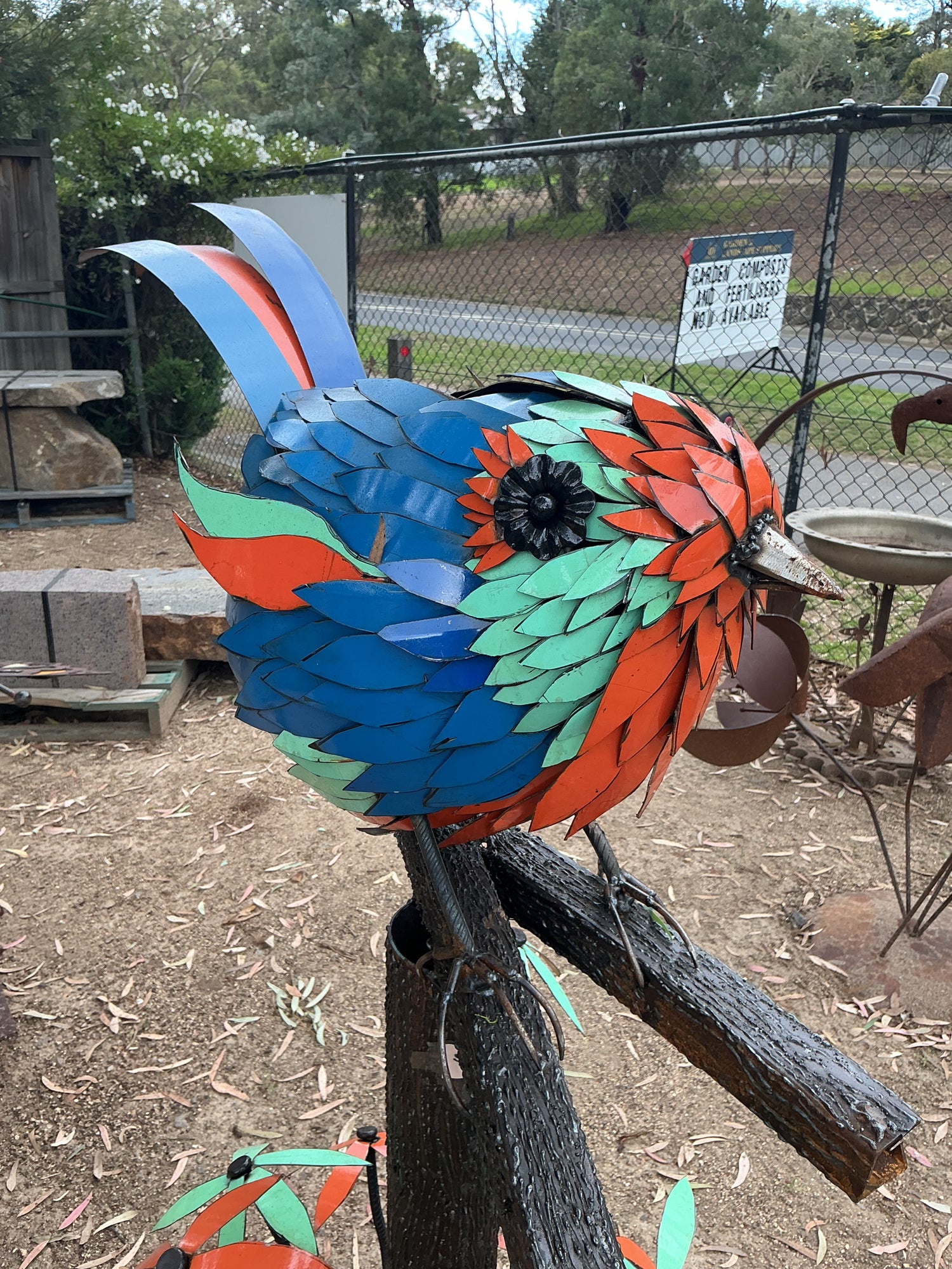 Opal- Garden Bird Sculpture