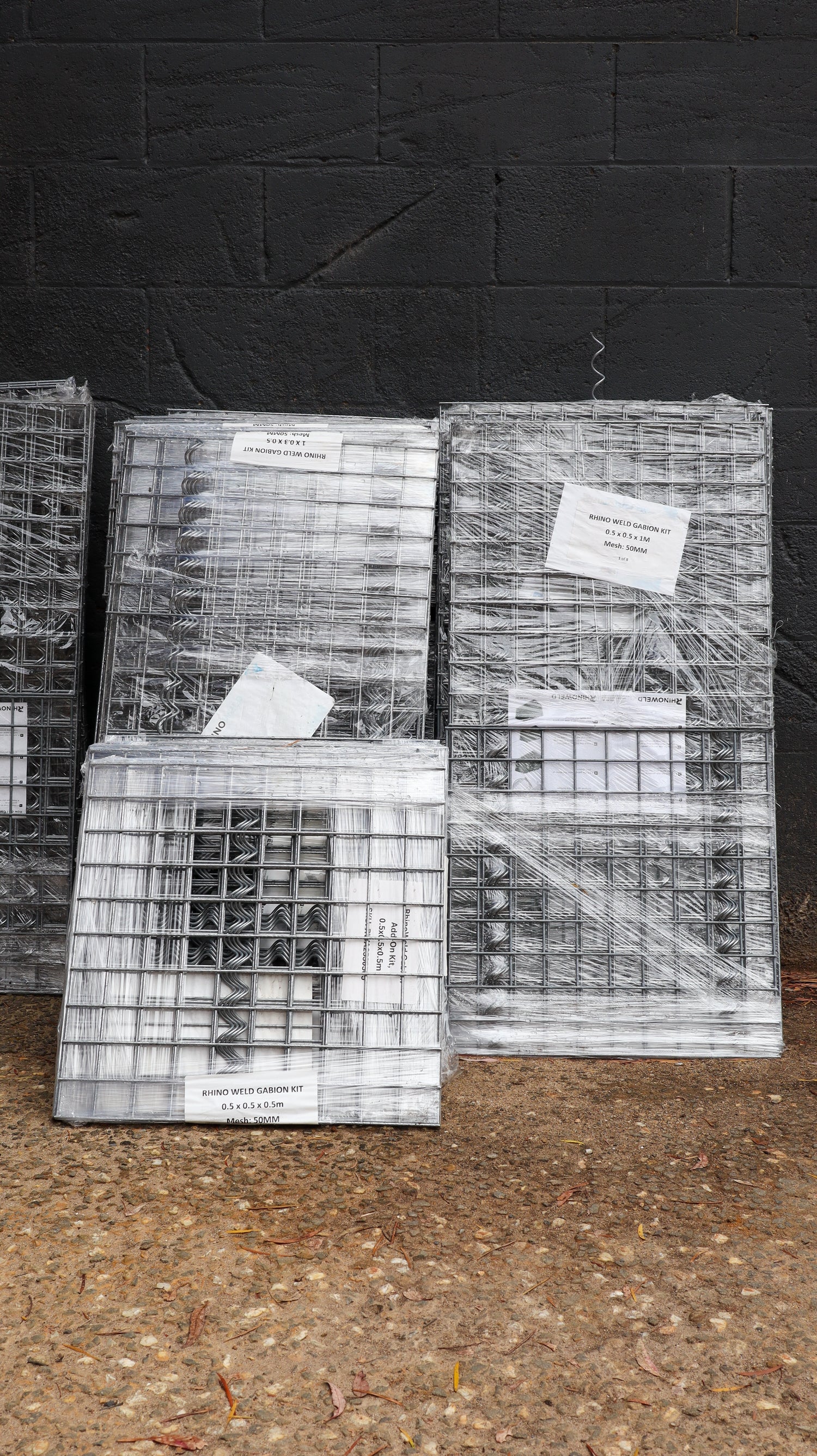 RhinoWeld Gabion Kit 50x50mm Mesh (3 sizes)