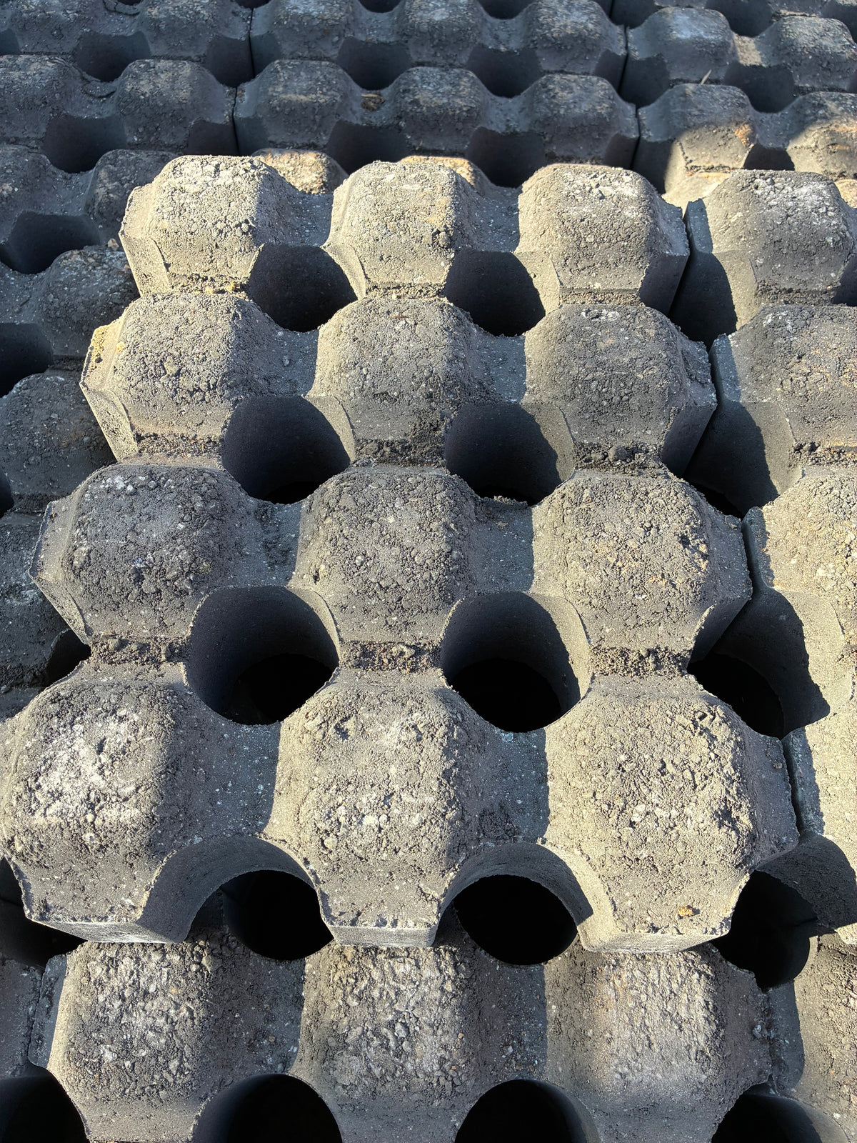 Adbri Masonary 420mm x 315mm x 95mm Charcoal Turfgrid Pavers