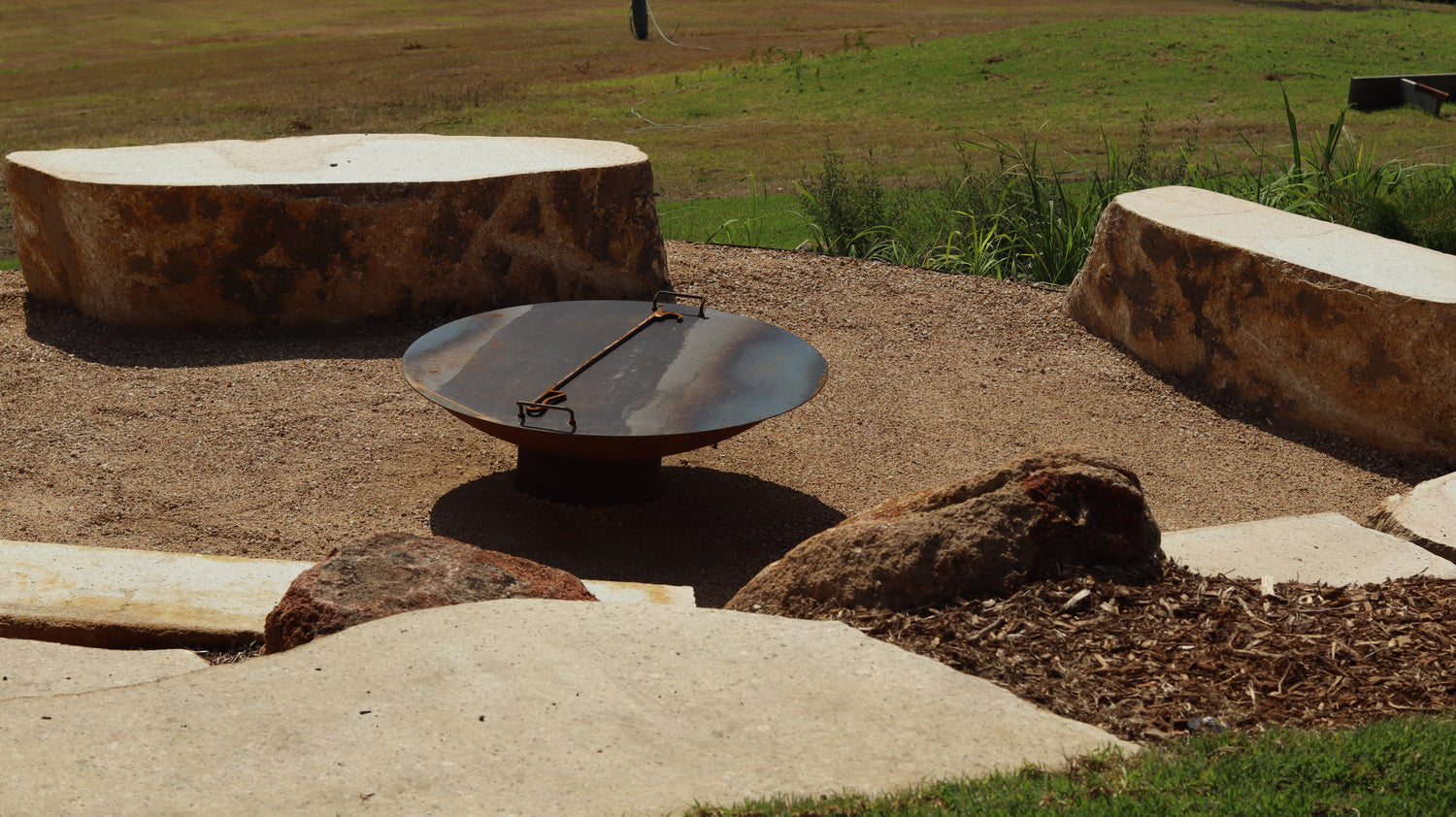 Sawn Granite Slab Seat