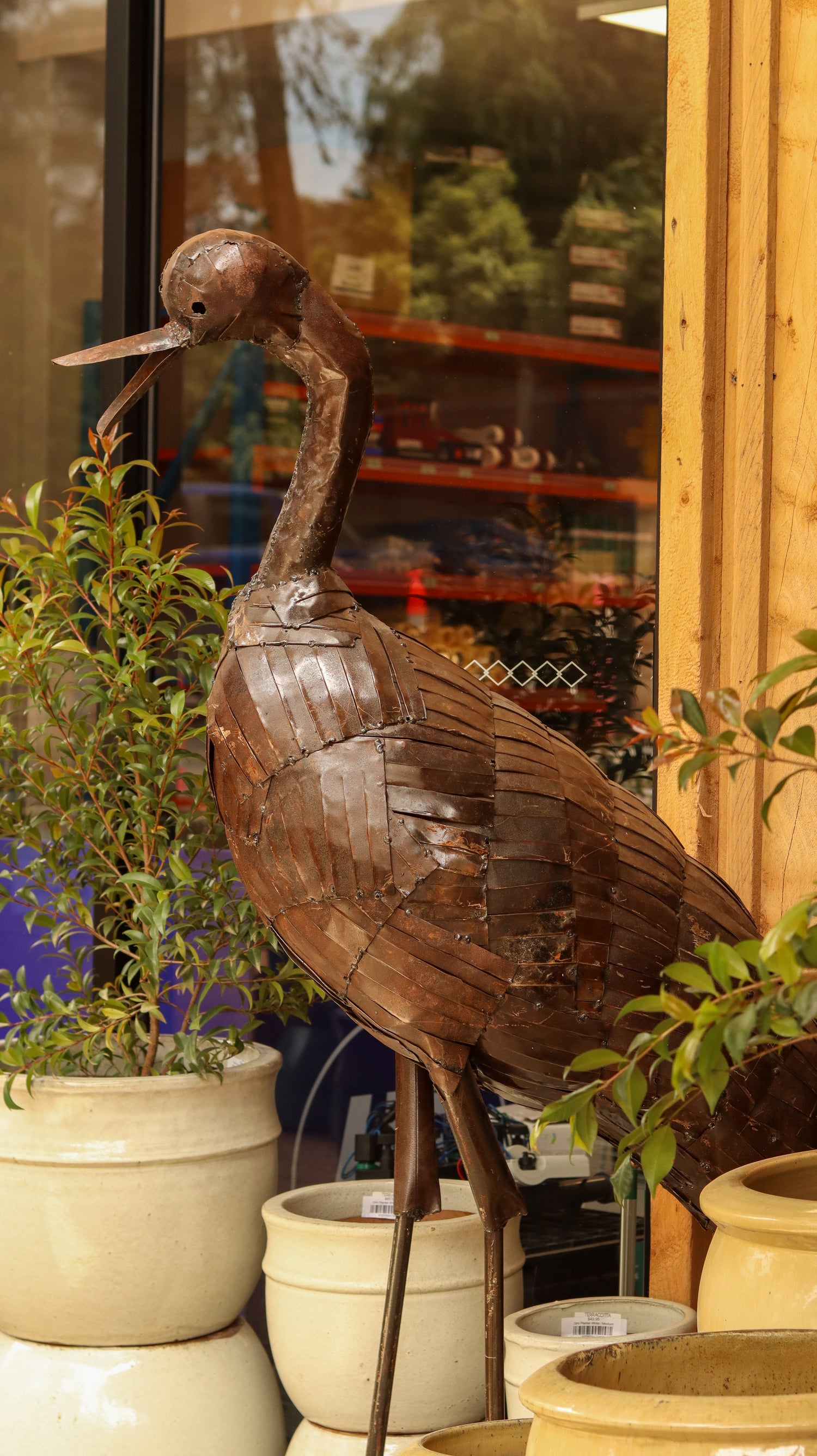 Rustic Emu Sculpture