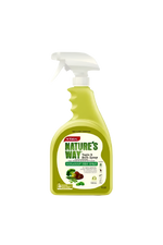 Green spray bottle labeled 'Nature's Way'