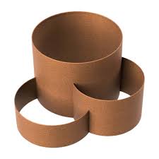 Redcor® Steel Garden Planter Triple Rings