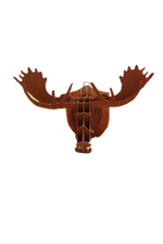 Decorative metal moose head