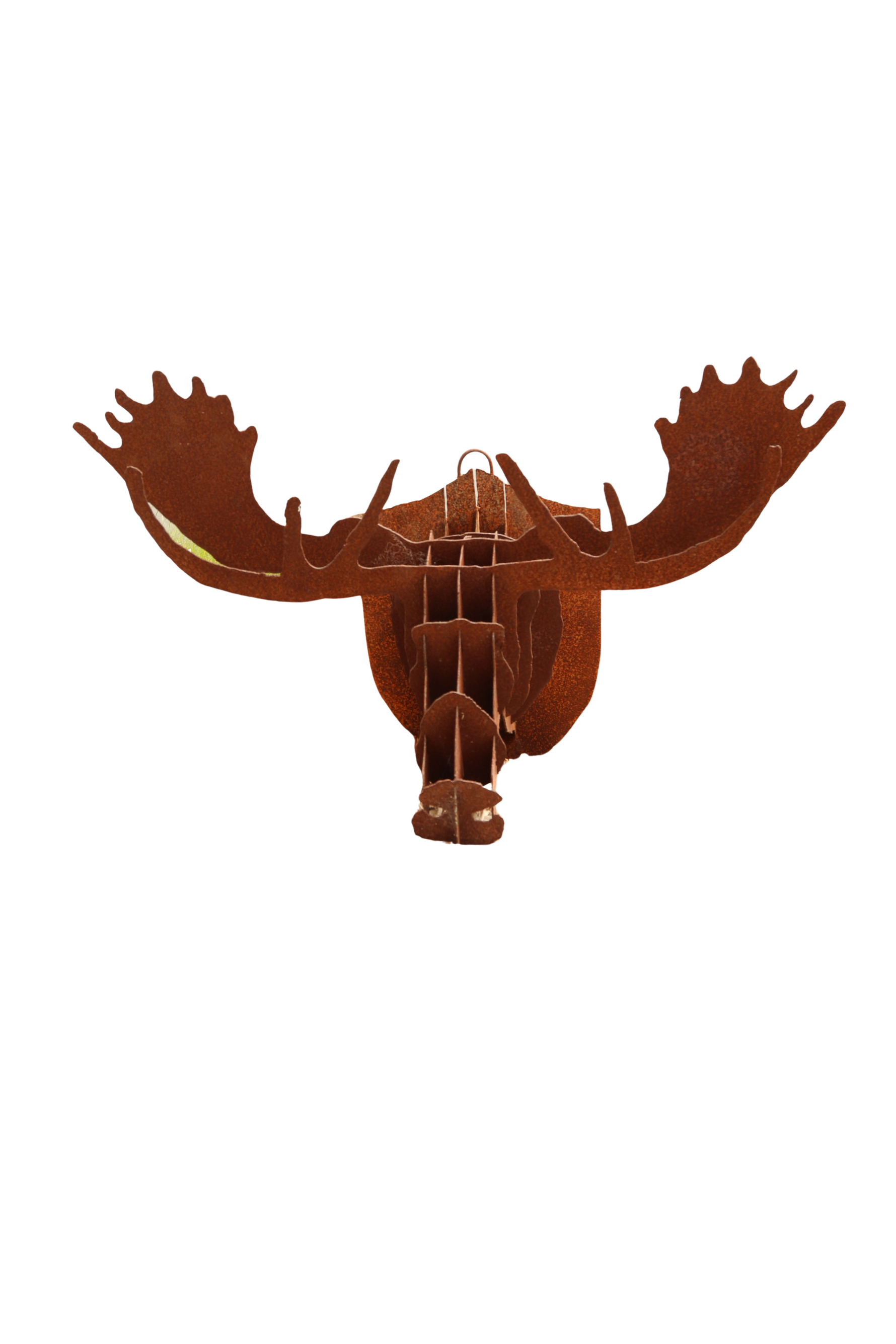 Decorative metal moose head