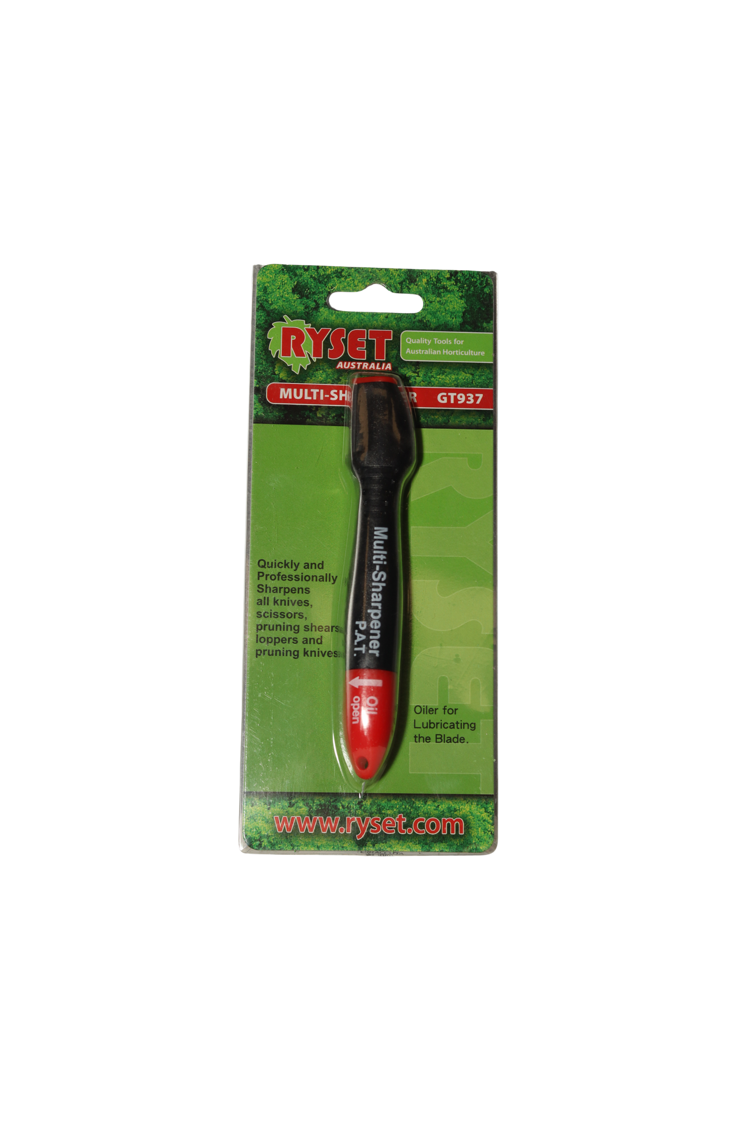 Ryset multi-sharpening tool in packaging