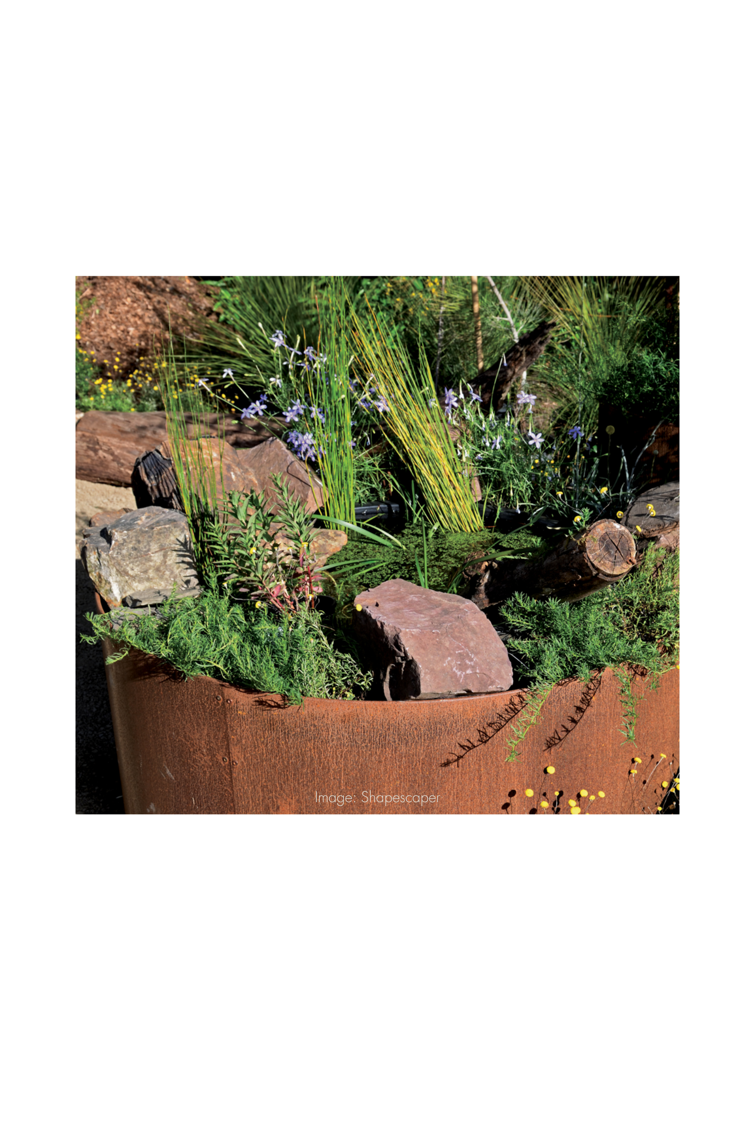 Redcor® Steel Raised Planter - 800mm high x 1150 diam.