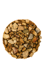 A dish of decorate gravel