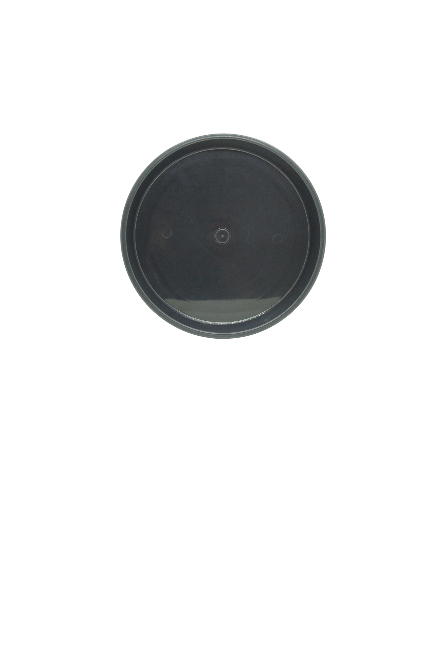 Black Plastic Saucer