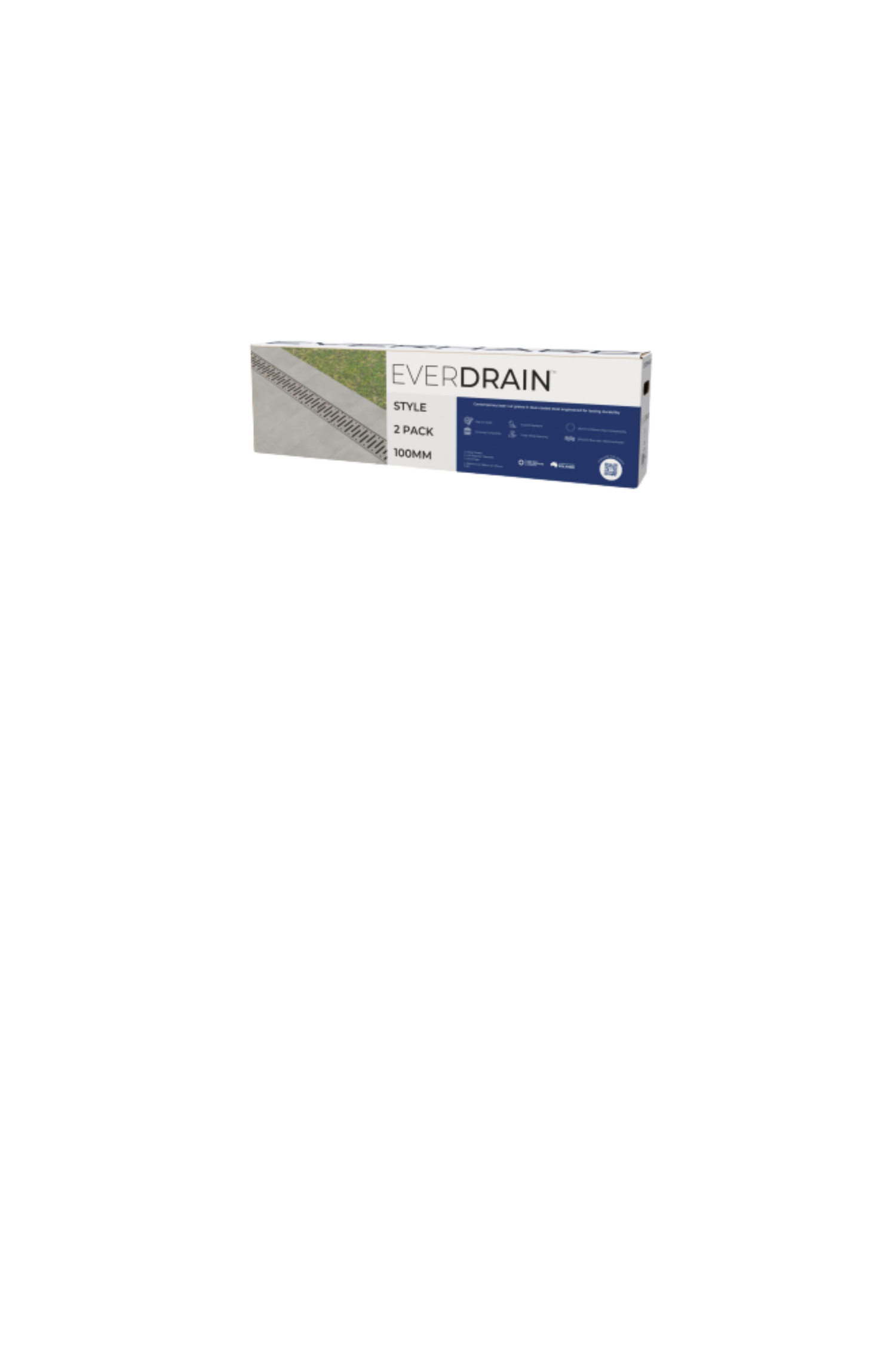 Everdrain Style 1m Channel & Grate