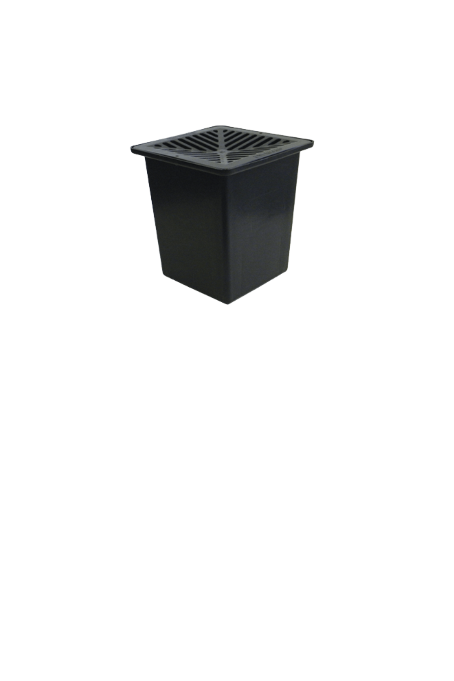 Rainwater Pit with Black Polymer Grate