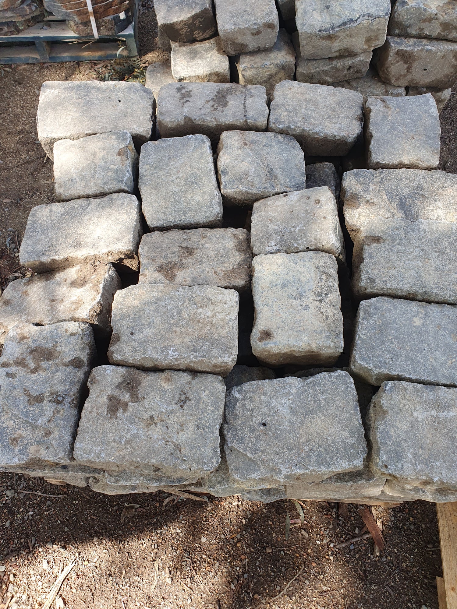 Recycled Bluestone Pitcher Blocks
